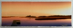 Doug Cavanah original signed matted panoramic picture “Early Morning Solitude”