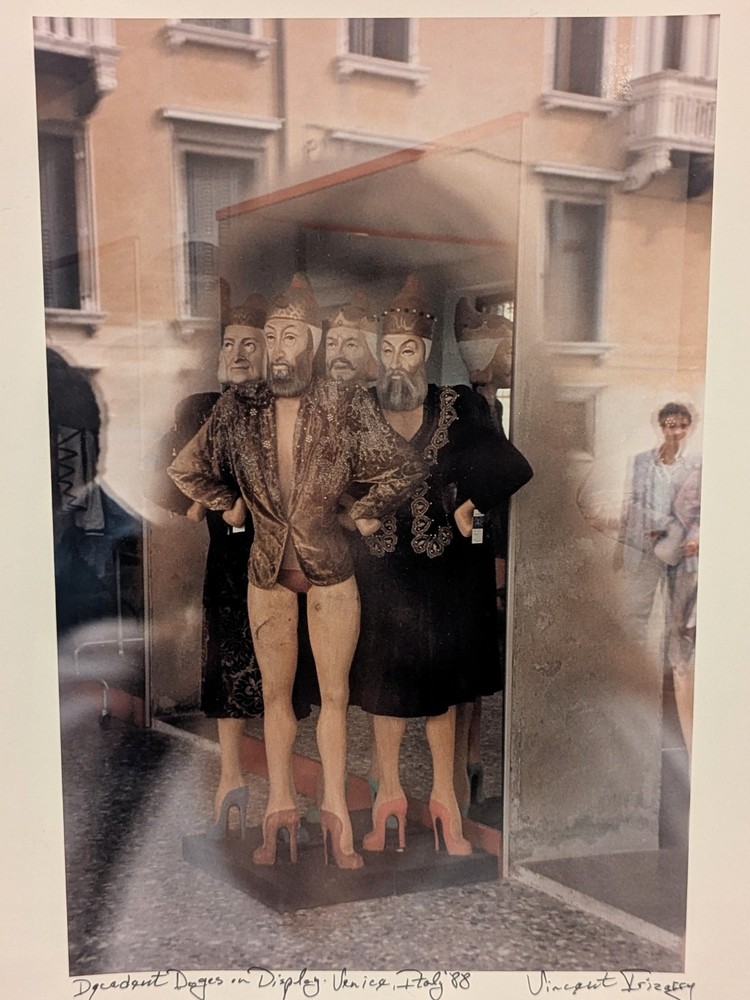 Homoerotic Male Figure Signed Photograph Venice Italy 1988 Vincent Pizzey LGBTQ