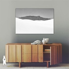 White Sands, New Mexico, Fine Art Landscape Photography, Minimalist Monochrome