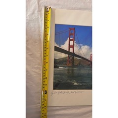 San Francisco Golden Gate Bridge Color Photo by Frederico Domondon Signed