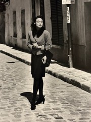 Fashionable Parisian Woman on Street Photograph-C. 1990s-Mark Bugzester