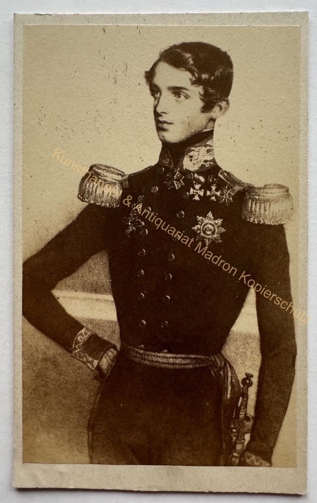 orig. CDV photo nobility Friedrich Ferdinand Leopold, Archduke of Austria 1860