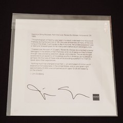 Jim Goldberg Magnum Square Print Signed DESTINY’S SHINY BRACELET 6×6″ unopened