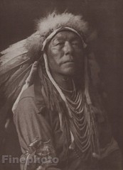 1900/72 Vintage EDWARD CURTIS Native American Indian Chief Apsaroke Photogravure