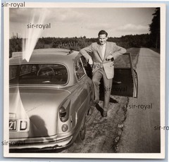 Borgward Isabella Car Vehicle in Bad Wildungen 1956 – Photo 6x6cm