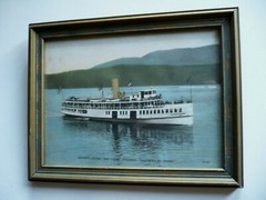 HUDSON RIVER DAY LINE STEAMER CHAUNCEY M. DEPEW, ANTIQUE PHOTO OLD PHOTOGRAPH