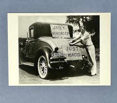 Just Divorced 1934 Omaha Nebraska Art Photo Print Card Fotofolio 4”x6”