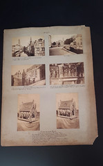 Rare Photo Board Late 19th – Early 20th Century Belgium Monuments City Of Bruges