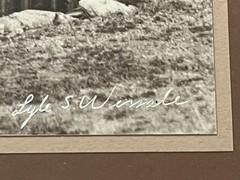 Lyle Wessale original photography copy 24/50 Old Mine signed framed certified
