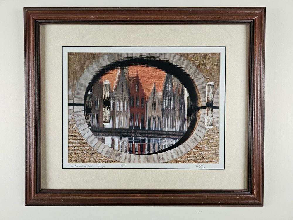 Illegibly Signed Limited Edition 35mm Art Photograph 23.25×19.25 Framed, Europe