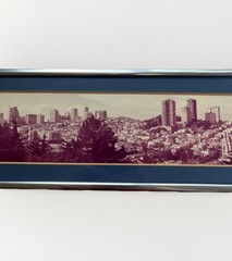 Gene Wright Signed 1972 Panoramic Photograph Of San Francisco Framed 28″