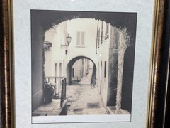 Alan Blaustein Photograph Print Varenna Lake Como Italy Gold Black Frame 25×20