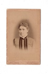 CDV photo lady portrait/woman-Bremerhaven around 1880
