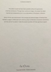 ANN HAMILTON signed limited edition photograph – TWO Portfolio (2018)