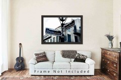 Southern Photography Print – Picture of Bourbon Street Sign in New Orleans