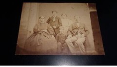 Photograph On Cardboard. 2MOI10410.1900 Environs. Families Identified. 16 X 1