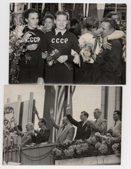 Photos GDR III World Festival 1951 press photos Pablo Neruda friendship
