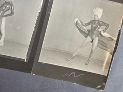 NEWLY FOUND! Hendrickson PHOTO Contact Sheet Proof JULIET PROWSE POSING FUR HAT