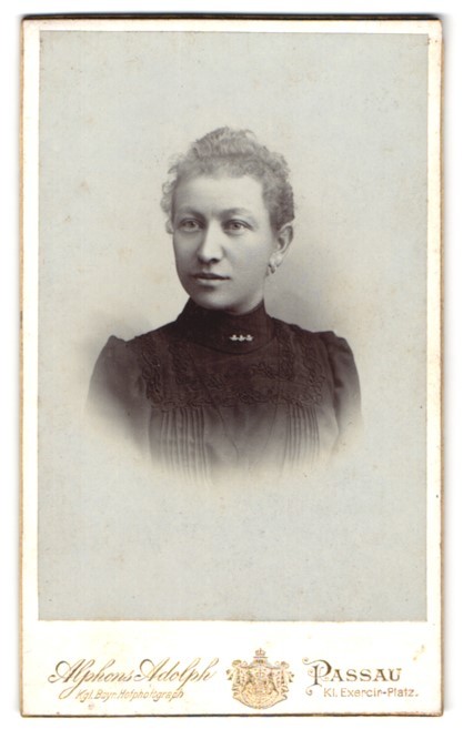 Photograph Alphons Adolph, Passau, class Exercir Square, Portrait of a Woman