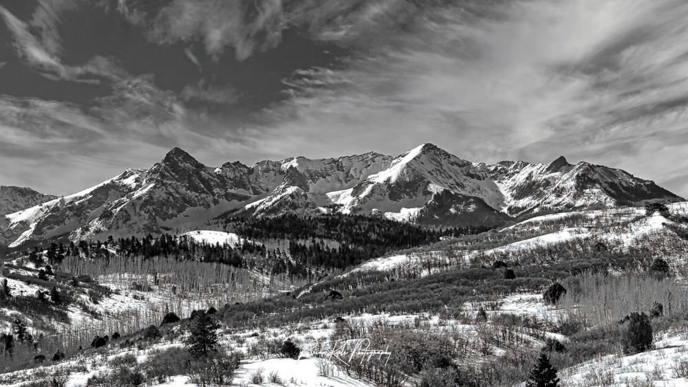 Dallas Divide Colorado Framed Canvas Mountain Landscape Photograph Wall Art