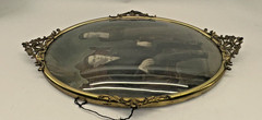 Antique Portrait Curved / Concave / Bubble Glass Metal Frame Early 1900’s Photo