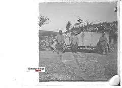 Bataille Somme, Plate Glass Stereo, Tip Positive Antique Black & White