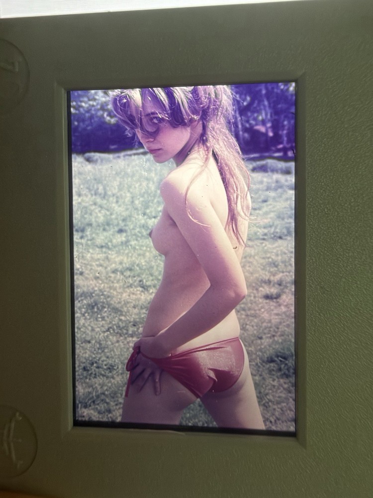 Vintage 35mm Colour Slide Portrait Woman Original Slide Photograph