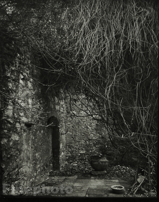 1957/78 JOSEF SUDEK Vintage Czech Photo Gravure Stone House GARDEN Landscape Art