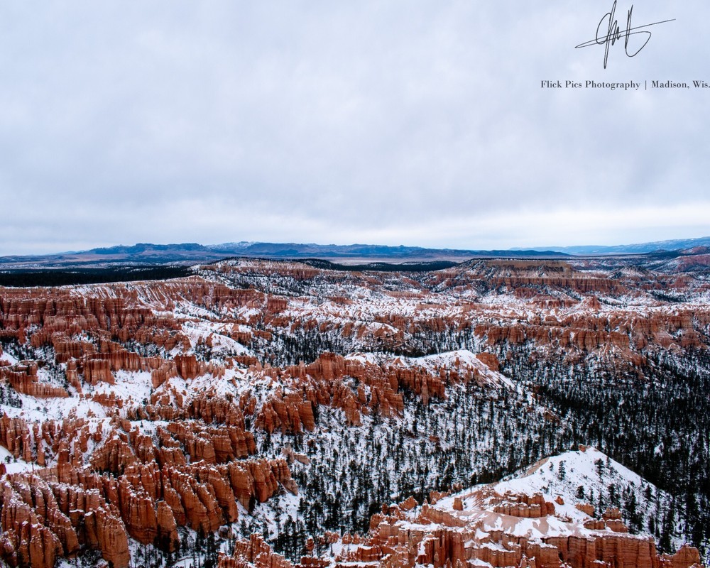 Bryce Canyon National Park Winter Canyon Fine Art Print – Flick Pics Photography
