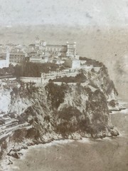 Jean GILETTA (1856-1933) Photograph Panorama Of Monaco General View 23 X 58 Cm