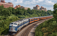Photo Art Print of the Wabash – UP City of St. Louis Passenger Train, circa 1950