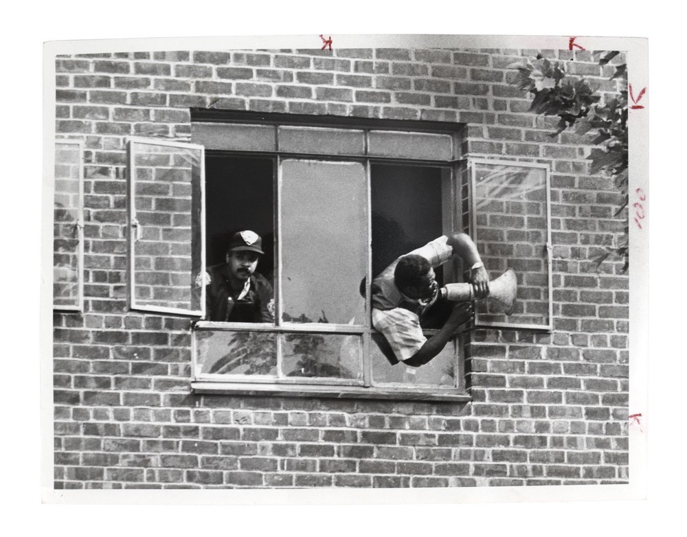 New York City / Press photographs documenting Queens hostage situation / 1974