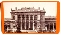 31825 CDV Photo from 1886 Building Kursalon Hübner in Vienna Austria