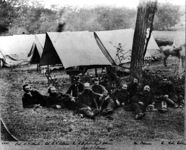 New Civil War Photo: John Buford & Other Federal Generals Relaxing – 6 Sizes!