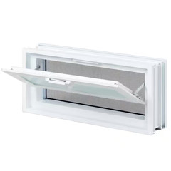 3 In. Thick Series 16 In. X 6 In. X 3 In. Hopper Vent for Glass Block Windows (A
