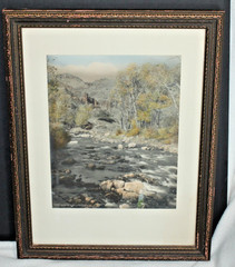 Vintage Framed Bear Creek Cañon Park Colorado Photo Louis McClure 15.5″x12″