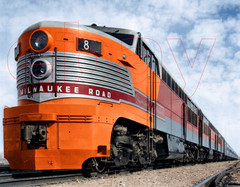 Photo Art Print of Milwaukee Road F-M Erie-Built with the Olympian Hiawatha 1947