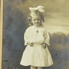Antique 1910 Photo Alice Stransky Elite Studio Owatonna MN Toddler Girl J-5