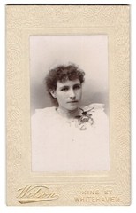 Photograph Wilson, Whitehaven, King St, Portrait of a Young Woman in Elegant