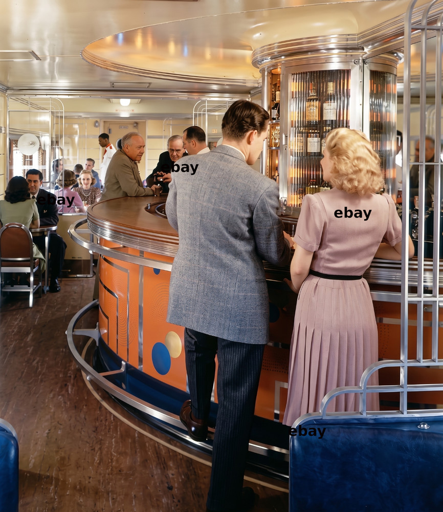 Photo Art Print of the Tavern Car on the Southern Pacific’s Daylight, ca. 1950