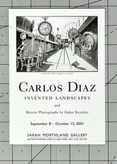 Carlos Diaz (b. 1951) Art Announcement Card 2001 – Invented Landscapes