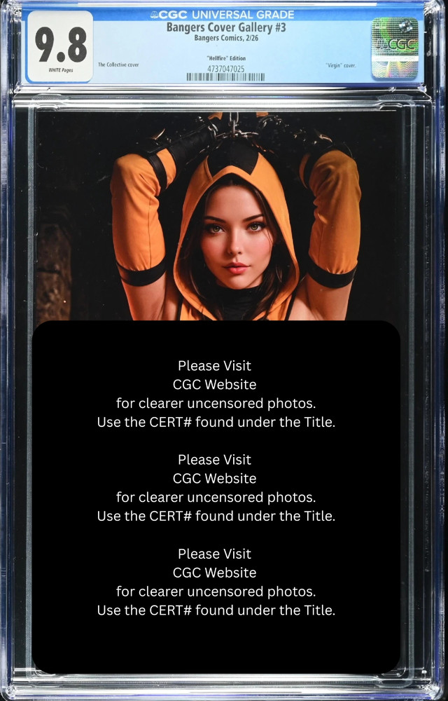 ’26 Bangers Comics Scorpion MK Cosplay VIRGIN Full Chase Var LE 100 CGC 9.8!!