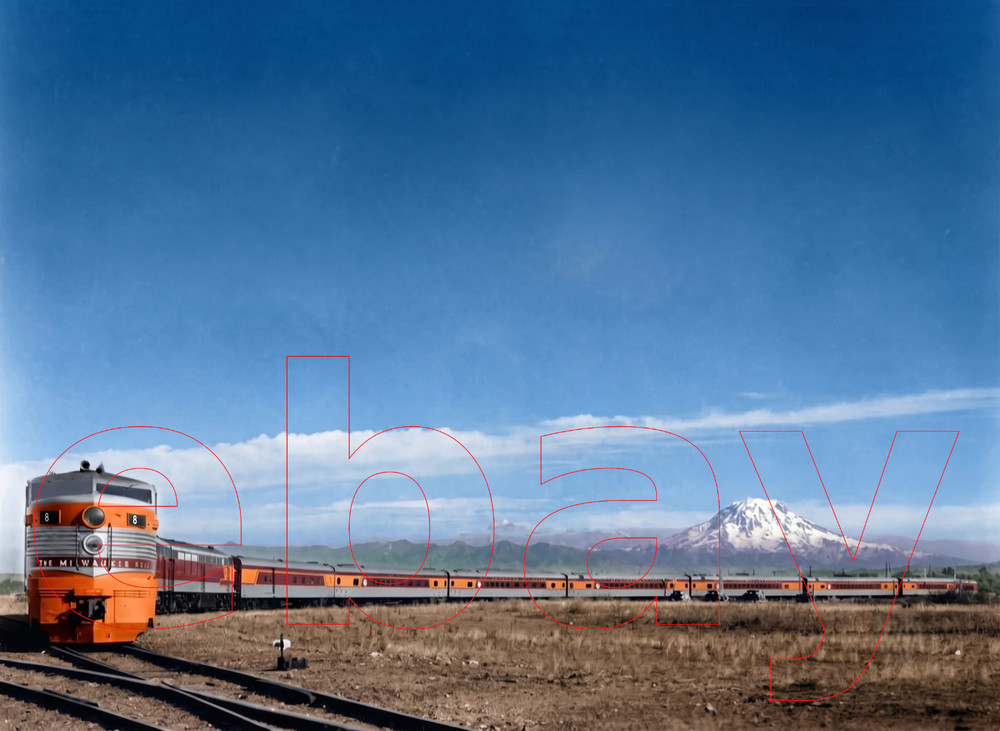 Photo Art Print of the Milwaukee Road’s Olympian Hiawatha Streamliner in 1947