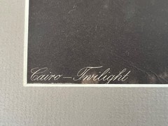 Lehnert and Landrock Antique Photo “CAIRO-TWILIGHT” w/ Matt