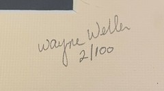Wayne Weller Signed Limited Edition Color Photograph Print #2/100 Boulder 13×16″