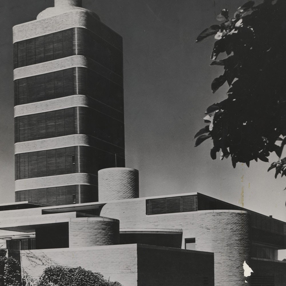Frank Lloyd Wright Office Building Johnson Wax Architectural Design Photograph Print