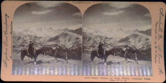 Stereo Photo Colorado USA, Hoary Throne of King Winter, Arapahoe… – 11571502