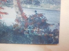 Wallace Nutting Bordering Housatonic 6.5″ x 4.5″ in a Rustic 16″x14″ glass frame