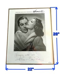 Tyrone Power Loretta Young Hurrell Signed Photo Print Limited Edition 12/81