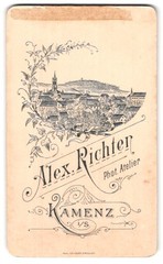 Photograph Alex. Richter, Kamenz, view Kamenz i/S., panorama, front. pretty